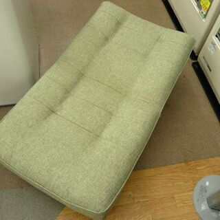 一人掛け ソファ リクライニング 布製 フロアソファ ロータイプ 脚付き