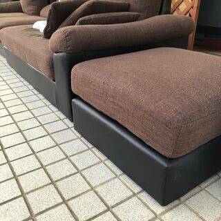 【格安】 3人掛け ワイドソファ 組み替え可能 L字ソファの画像