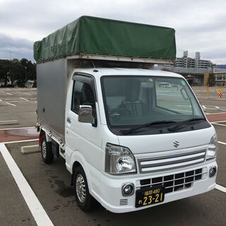 大幅値下げ！ スズキ キャリイ 660 KCエアコン パワステ 3方開 特装車 軽運送 幌 パネルバン 装備多数の画像