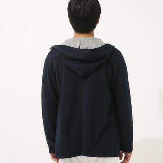 新品 カノコ天竺Wフェイスフードトッパーカーディの画像