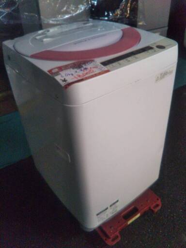 ☆中古 激安！！ SHARP 　全自動洗濯機　6.0Kg　ES-GE60P-P形　2014年製 KA018　￥12,000！！
