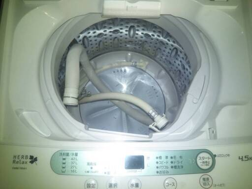 ☆中古 激安！!　ヤマダ電機 　全自動洗濯機　4.5kg　YWM-T45A1形　2015年製　KA019　￥10,500！！
