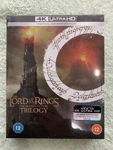 未開封新品 送料無料 【4K ULTRA HD】 ロード・オブ・ザ・リング トリロジー BOX 全3作品収録 英国版　(日本語字幕・音