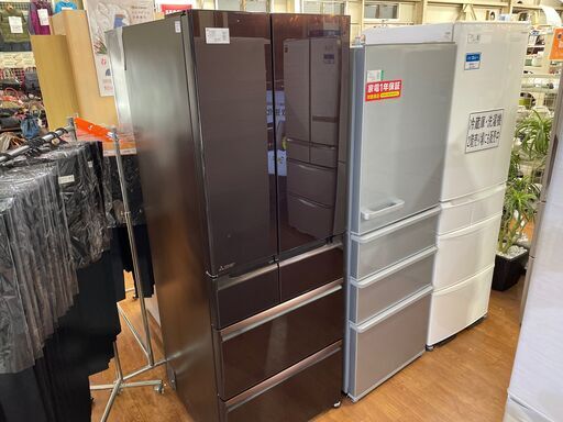 ミツビシ　6ドア冷蔵庫　525L 　2015年製　MR-WX53Y