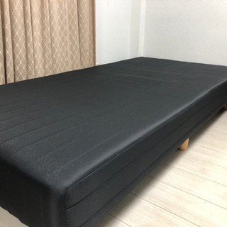 セミダブルベッド【ブラック】の画像