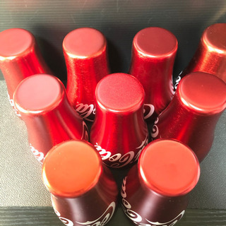 【未使用】コカコーラ アルミ グラス コップ 9個セット まとめ売りの画像