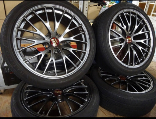 (5021-00）BBS　RZ-D/RZ004　ダイヤモンドブラック　超超ジュラルミン鍛造　20インチ　4本アルミホイールタイヤセット　20×8.5JJH2ET28