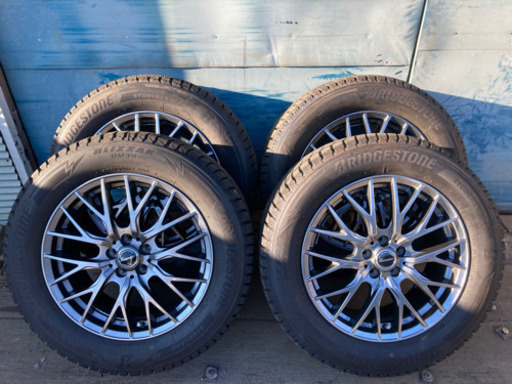 ◆新品同溝!! 美品!! レガシーアウトバック/フォレスター/XV イボ付き ブリザック DM-V3 225/60R17 2019年製 4本セット◆