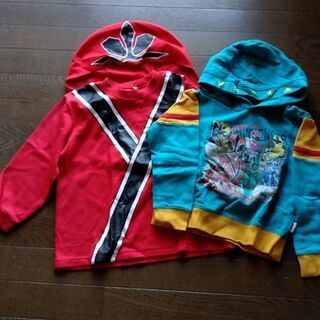 👕仮面ライダーと戦隊もの  120cm 5着まとめ売りセットの画像
