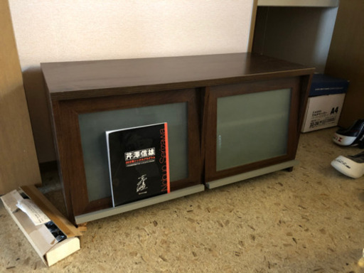 マガジンラック付ローボード