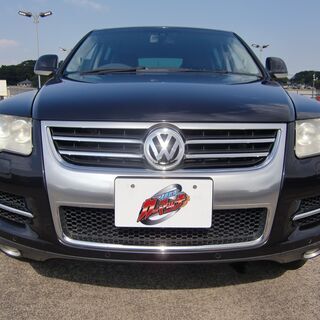 東【自社ローン】★保証人無し★全国対応★VW★トゥアレグ★初代後期モデル★検R4/7★後席モニター★スタッドT付き★スピーカーカスタムの画像