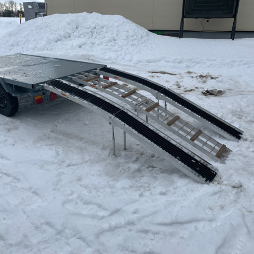 スノーモービル用　アルミラダー　折り畳み