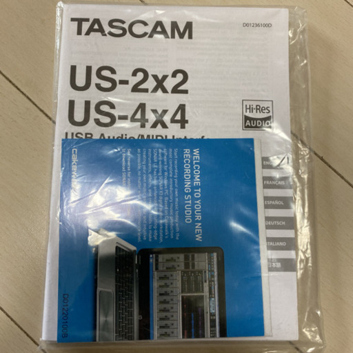タスカム　us2x2 オーディオインターフェイス