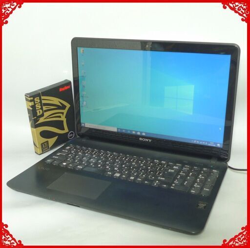 新品SSD256GB ノートPC 中古 フルHD 15.5型 SONY SVF153B18N 第4世代Core i5 8GB DVDマルチ 無線 Bluetooth カメラ Win10 Office
