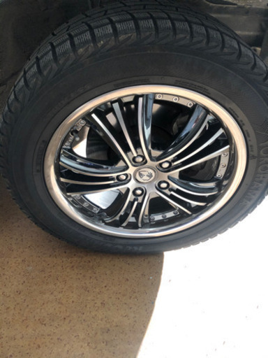 本日終了メッキ225/55R17 17インチタイヤホイール　更に値引します