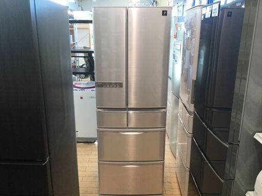 【安心6カ月保証付】6ドア冷蔵庫 SHARP SJ-XF47W 2012年製 465L ※扉ｷｽﾞ有 【トレファク桶川店】