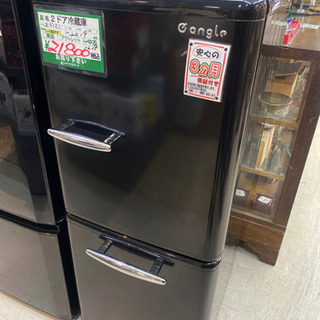 e angleレトロ調 冷蔵庫 ANG-RE151-A1 エディオン 2019年