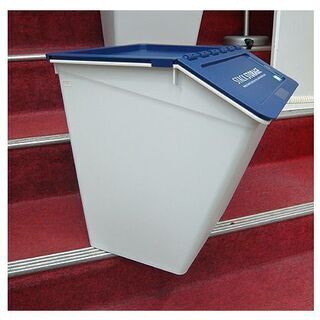スタッキング【スタックバケット 38L】幅37.5cm ネイビー ブルー系 青色系 フタ付き ごみ箱 おもちゃ箱 食品ストッカー 収納ボックス  ランドリーバスケット ゴミ箱 ダストボックス ダストBOX STACK STORAGE スタックストレージ 札幌 本郷通店の画像