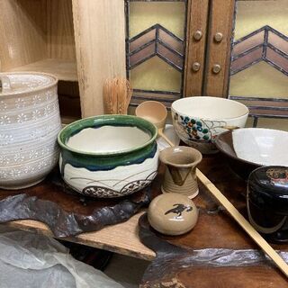 未使用品◆茶道具セット◆短冊桐箱入 野点 持ち運び 茶箱◆こちら...