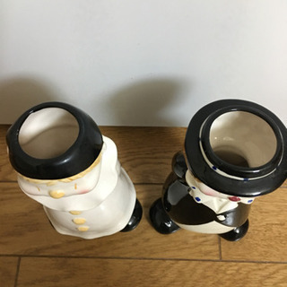 インテリア置物 陶器二個セットの画像