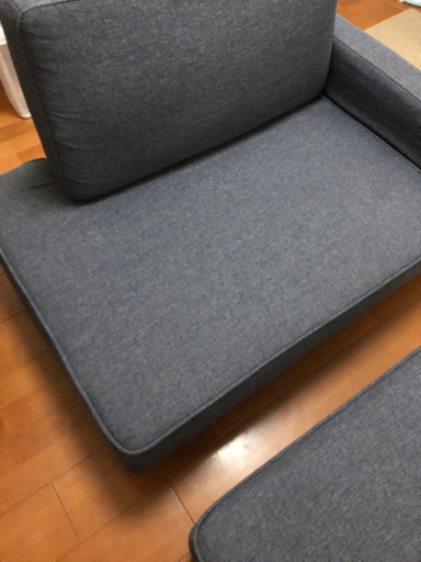 IKEA♪1人用ソファー‼️オットマン付きで‼️美品