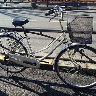 ★安心の自転車店リビルド/リユース自転車・26インチ・ホームサイクル・シングル・シルバー