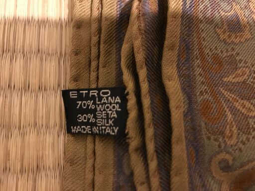 未使用品 ETRO エトロ スカーフ 2点 ウール×シルクストール ペイズリー柄 ショール マフラー 