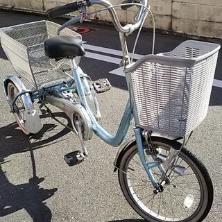 お値下げ　BRIDGESTONE 三輪車 バスケット付き 最終値下げ！！17000円】ブリヂストンワゴン 3輪車
