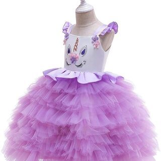 新品未使用 女の子仮装 ユニコーン ドレス キッズ コスチューム ガールズワンピース お誕生日ギフト クリスマス 演出服 発表会の画像