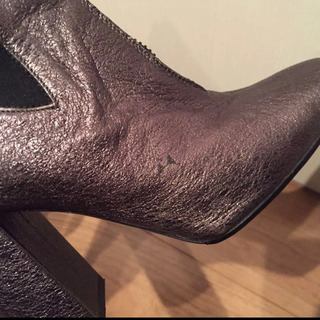 MSGM メタルカラー　スクエアトゥ　ショートブーツの画像