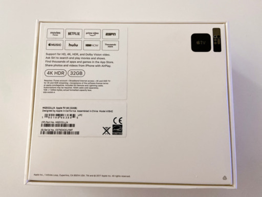 Apple TV 4K HDR 32GB HDMIケーブル付き