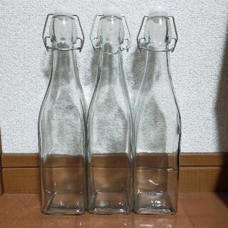 ガラス ウォーターボトル3本セットの画像