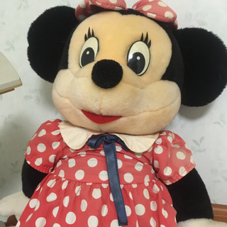 最終値下げ❣️直接取引の間違いです😭レアな昭和ディズニー ミニーぬいぐるみの画像