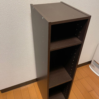 カラーボックス　収納棚　ダークブラウンの画像