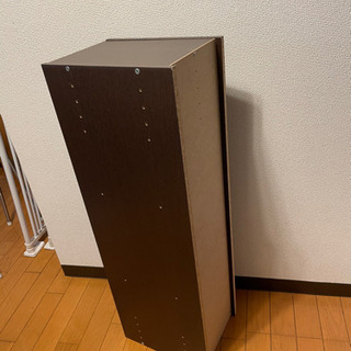 カラーボックス　収納棚　ダークブラウンの画像