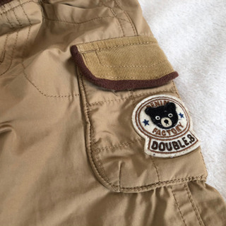 ミキハウス　ダブルB ズボン　裏起毛　暖かい 80　男の子　の画像
