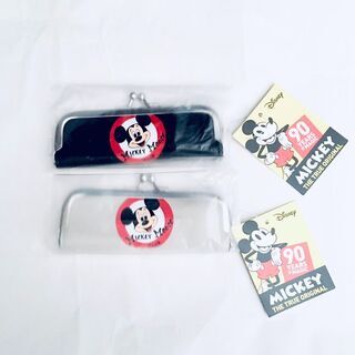 【新品・タグ付き】印鑑ケース ☆ミッキー ✕２個　黒＆白