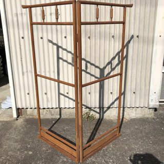 衣紋掛け　ハンガーラック　折り畳み可能の画像