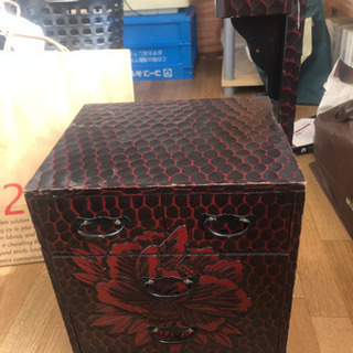 鎌倉彫　裁縫箱