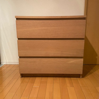 【良品】MALM マルム　IKEAチェストの画像