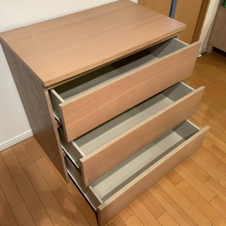 【良品】MALM マルム　IKEAチェストの画像