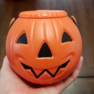 ハロウィン　カボチャ　入れ物の画像