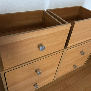 ニトリ 収納棚 シンプル引き出し 積み重ねチェスト 奥行き浅目の画像