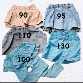 まとめ売り 子供服 90～130 スカートパンツ レギンス ロンT COMME CA ISM の画像