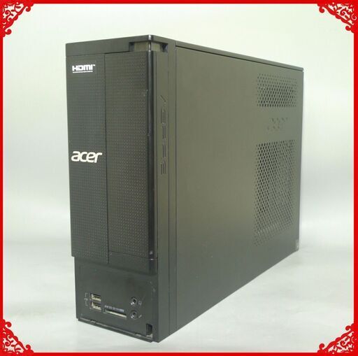 激安 中古動作良品 Windows10 デスクトップ パソコン本体 Acer 第2世代Core i3 4GB 1TB DVDマルチ LibreOffice