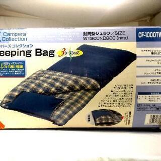 値下げ可★寝袋 使用1回 スリーピングバッグ 封筒型シュラフ ★...