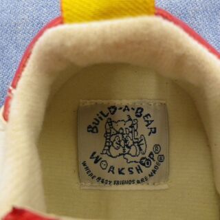 ビルドベア BUild・A・BEAR WORKSHOP サッカースパイク 赤×白 西岡店　の画像