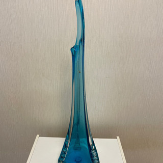 ※早い者勝ち 青いガラスの花瓶　と思われるの画像