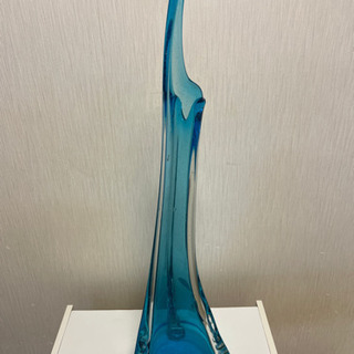 ※早い者勝ち 青いガラスの花瓶　と思われるの画像