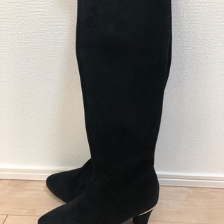 【美品】ニーハイブーツ　スエード　黒  RANDAの画像